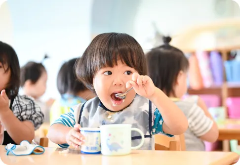 午後のおやつの様子